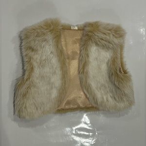 90s Y2K Vintage faux fur vest!